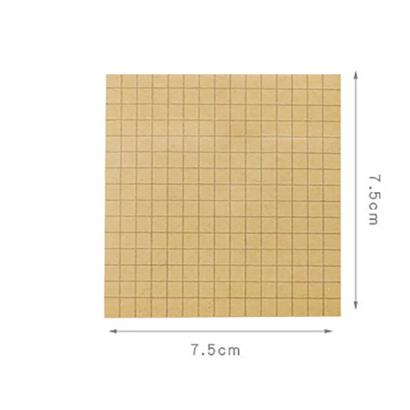 Bloc de notas adhesivas de papelería, marcapáginas de oficina, notas adhesivas de color caqui/blanco/pegatinas en cuaderno, 1 Uds., 80 hojas