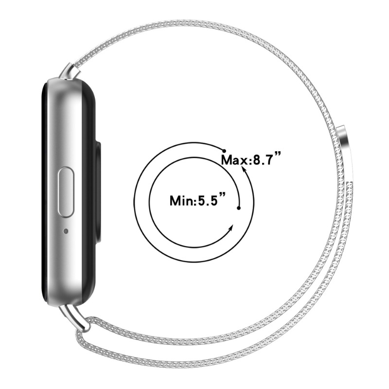 สายรัดโลหะแม่เหล็กสําหรับ Samsung Galaxy Fit3 สมาร์ทสายรัดข้อมือ Milanese Magnetic Loop สําหรับ Fit 3 สายรัดข้อมือ