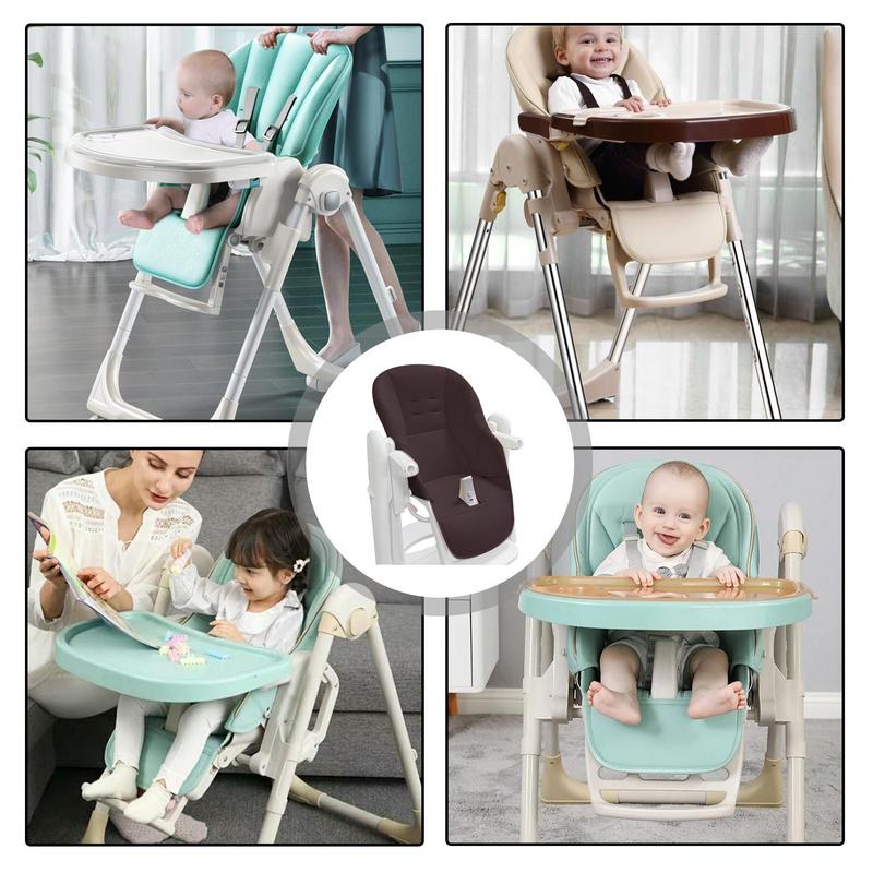 Almofada para cadeira alta infantil, capa de proteção para cadeira de jantar, couro pu resistente ao desgaste e esponja, almofada de assento confortável para meninos e meninas