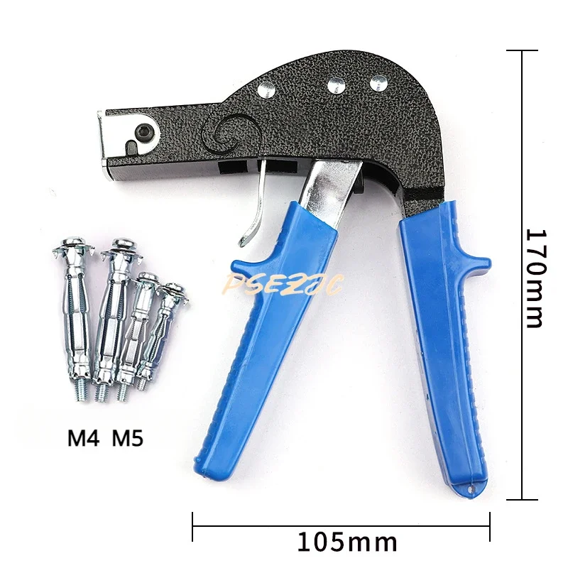Manual Rivet Gun Rivet Hollow for M4M5 Rivet Wall Gypsum Board Pull Rod Gun Tool Installation and Fixation Artifact