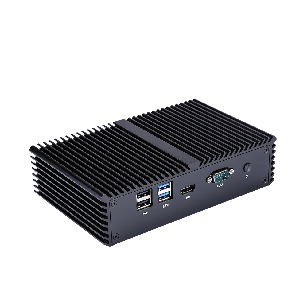 QOTOM Mini PC Router Q300G4 Core i3-5005U i5-5200U AES-NI Firewall Fanless 7x24- 4x I211/I210 LAN PF/Ubuntu/WIN10