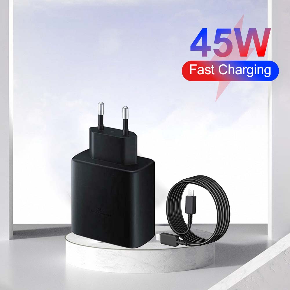 45W PDสําหรับSamsung Galaxy S24 S23 S22 Quick Charge 3.0 USB CถึงประเภทCสายSuper Fastชาร์จอะแดปเตอร์โทรศัพท์