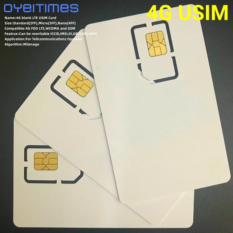 Czytnik kart SIM OYEITIMES + 4 szt. 2FF/3FF/4FF programowalne puste karty USIM 4G LTE puste karty USIM 5G ISIM + wersja 4.2.11 Oprogramowanie