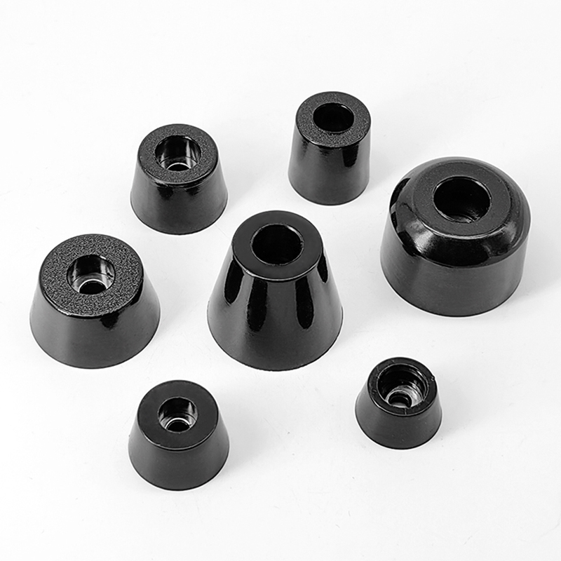 1/4 Stück schwarze Gummifüße Stuhlbodenschutz rutschfeste Möbelfüße Tischbeinabdeckung