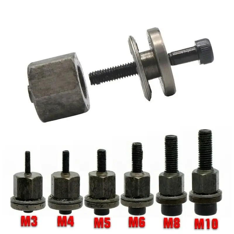 อ่อนนุช Rivet มือหัวถั่วติดตั้งง่าย Riveter เคล็ดลับเครื่องมือ Mandrel Head เปลี่ยน M3 M4 M5 M6 M8 M10เกลียว riveter Nut