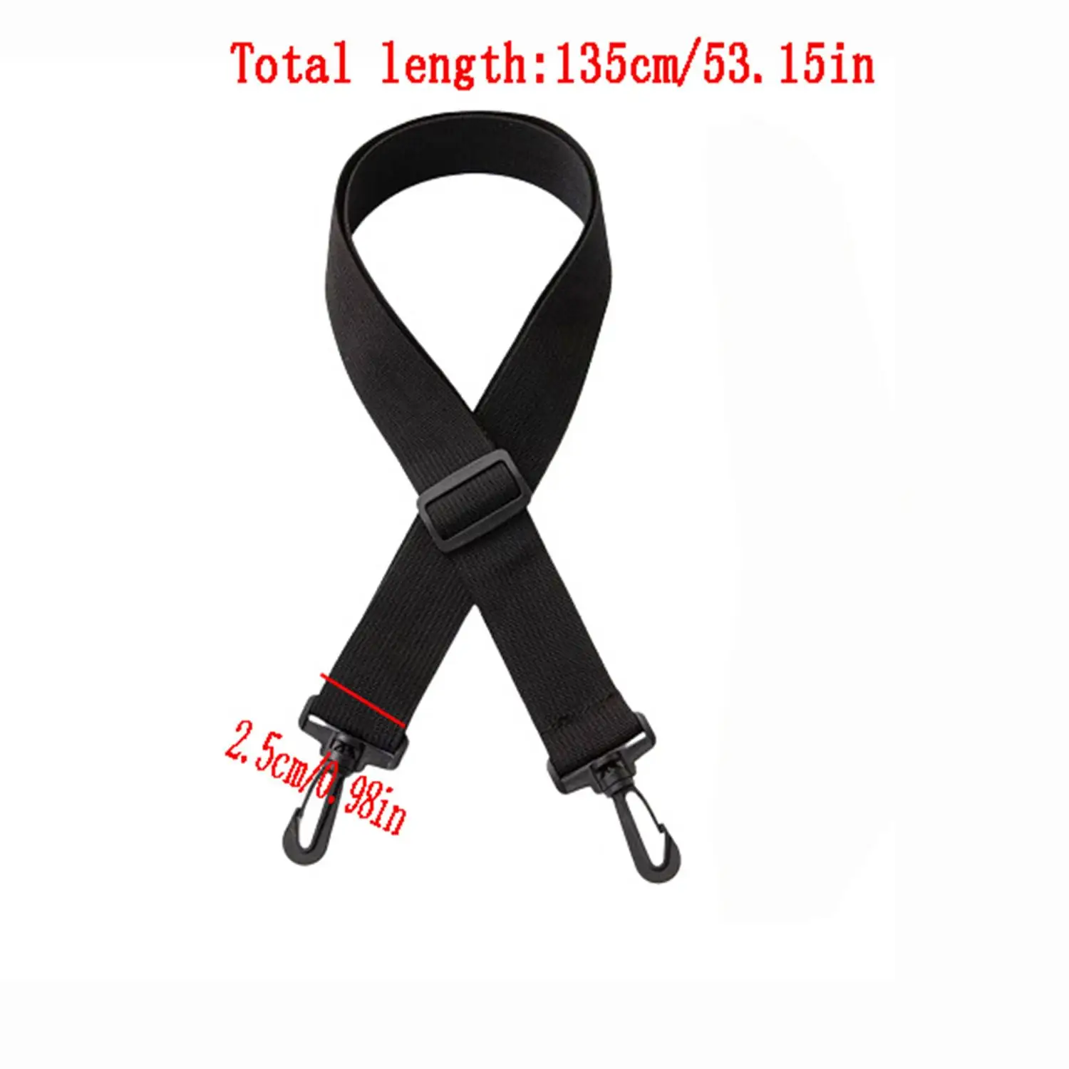 2.5 cm Wide Shoulder Strap Multi Color Universal Adjustable Crossbody Strap Bag Accessory Replacement Crossbody Shoulder Straps