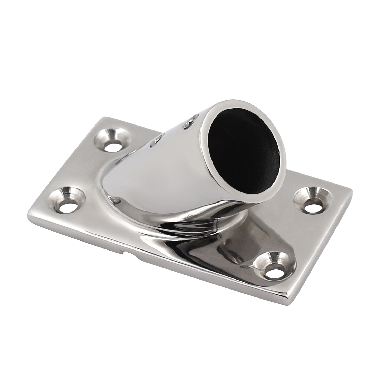 Montaje de Riel de mano para barco, Base de acero inoxidable 316, 2 piezas, 90 grados, 22mm/25mm