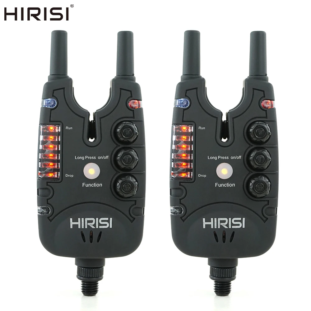 Hirisi Alarmas de picadura de pesca de carpa con luz LED, volumen ajustable, tono, sensibilidad Indicadores de picadura de pesca B150