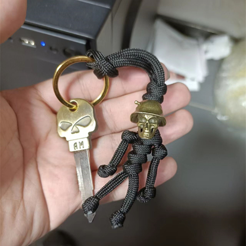 1 Stück Totenkopf-Motorrad, ungeschnittene Messingklinge, leerer Schlüssel, Embryo, passend für Honda-Motorräder