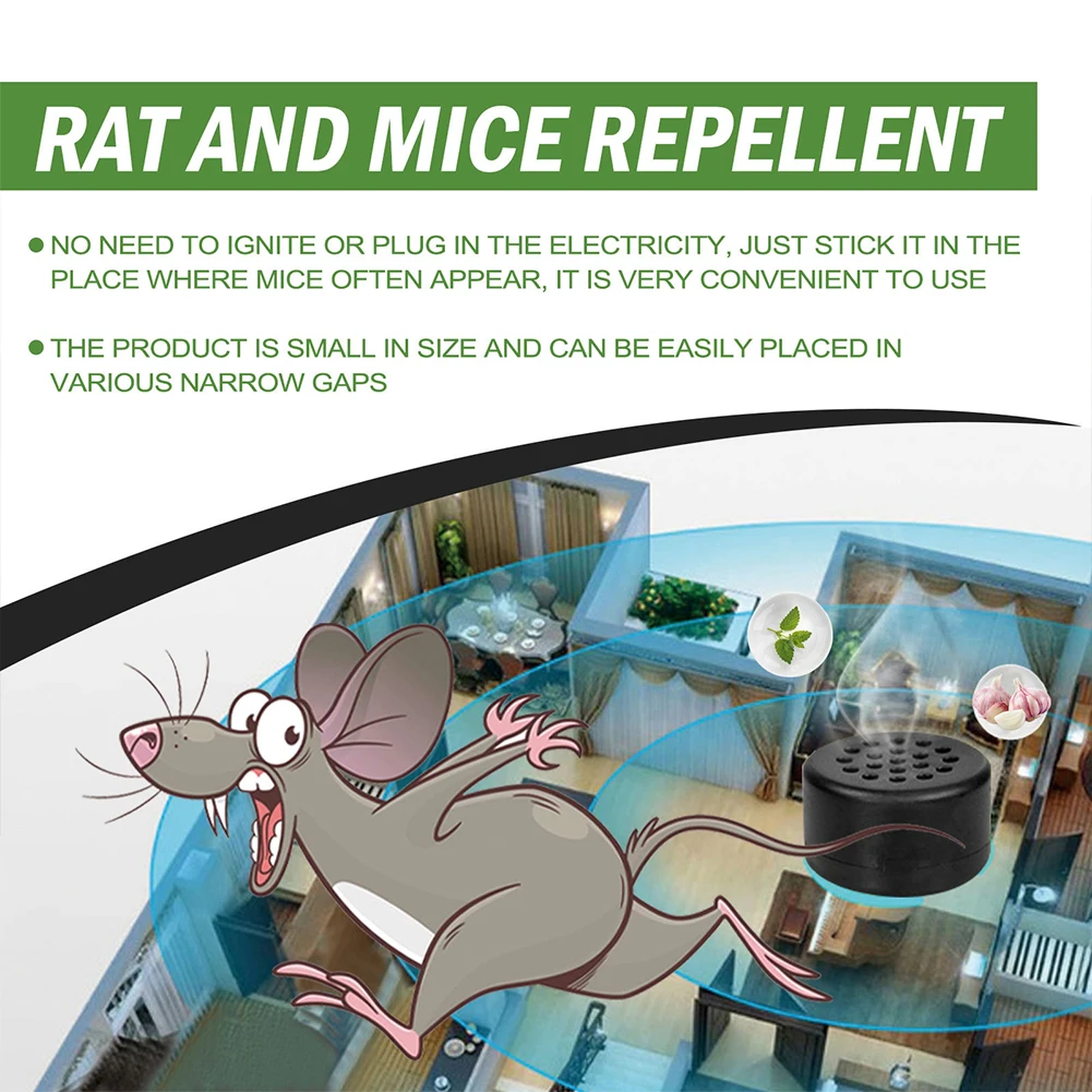 8 pezzi repellente per topi deterrente anti-mouse palline repellente per topi olio di menta piperita per il controllo degli insetti dei parassiti al coperto all'aperto
