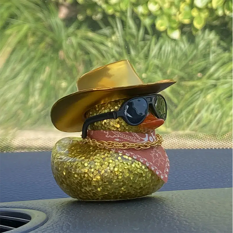 Duck Car Ornament - Rubber Duck Perfect Gift for Duck Lovers - Car Duck Interior Decoration Accessories