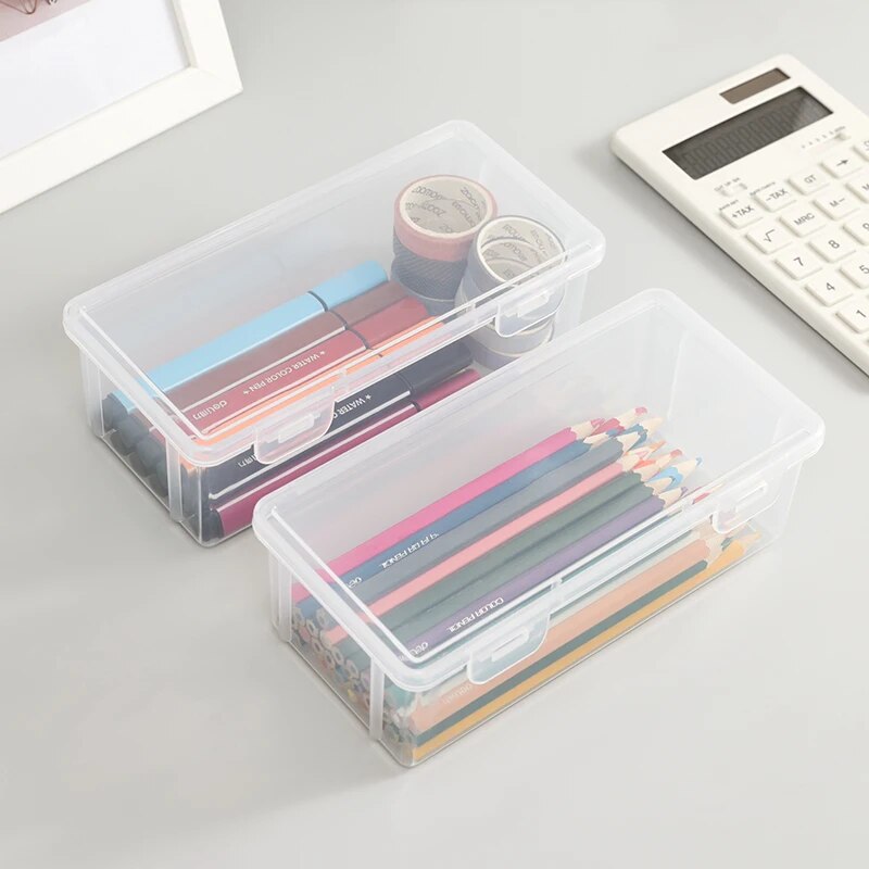 Große Kapazität Transparent Schreibwaren Fall Bleistift Lagerung Farbe Bleistift Lagerung kinder Kreide Malerei Skizzieren Bleistift Tasche