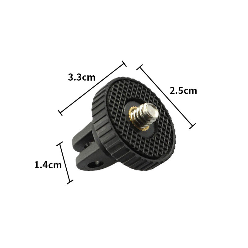 1/4 Inch Screw Tripod Adapter 360 Rotating Mount Holder For Go Pro 13 12 11 10 9 8 Insta 360 X5 X2 X3 X4 DJI Camera Accessories