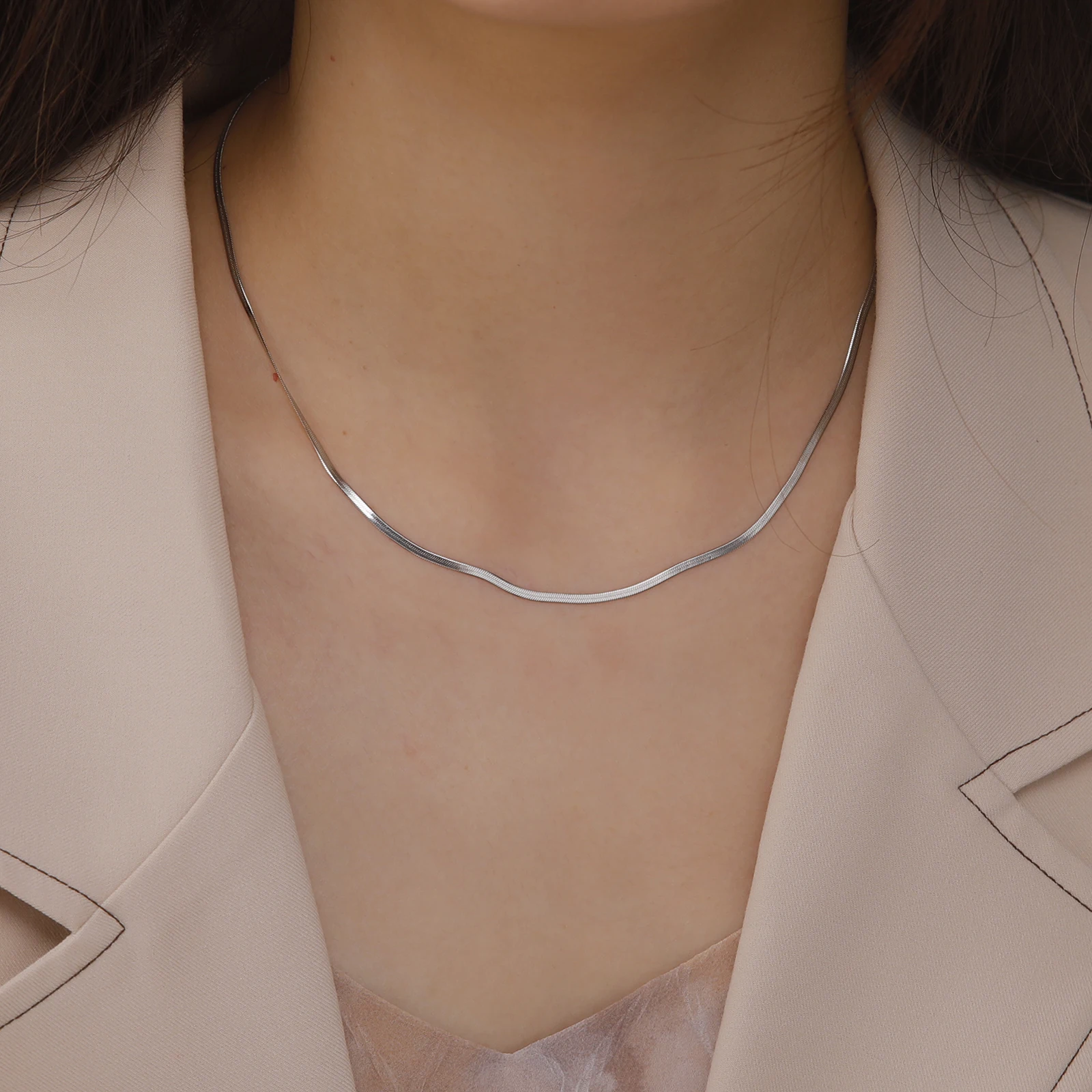 Skyrim Thép Không Gỉ Dây Chuyền Chuỗi Dành Cho Nữ Tối Giản Màu Vàng Vòng Cổ Choker Dây Xích 2023 Xu Hướng Món Quà Trang Sức Nóng
