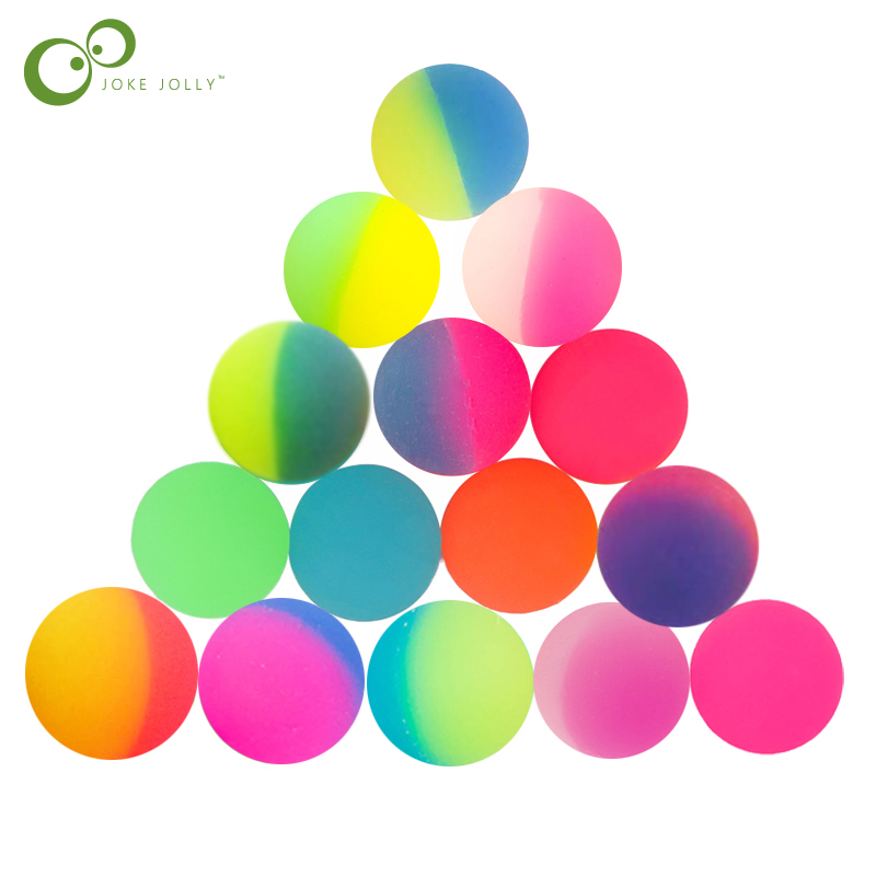 12 unids/lote luminosas de luz de luna bolas de juguete de alto rebote regalo para niños decoración de recuerdo de fiesta niños que brillan en la oscuridad bola que rebota GYH