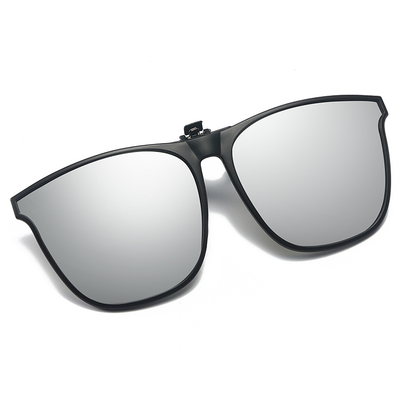 Occhiali da sole polarizzati con clip da uomo Occhiali da conducente per auto Occhiali per la visione notturna Occhiali quadrati vintage antiriflesso Oculos