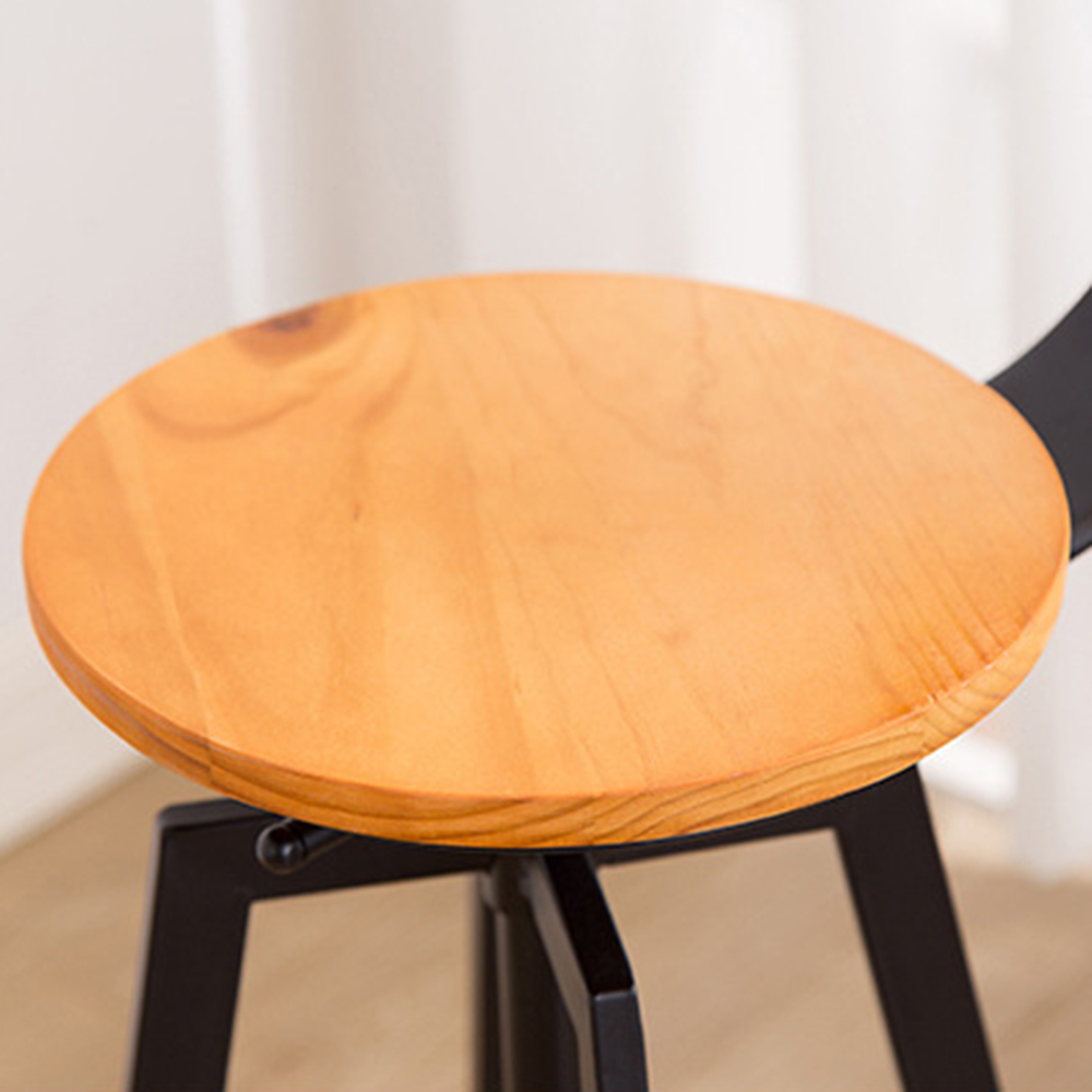 Tabourets de bar, tabourets de bar de style industriel, tabourets de bar réglables en hauteur 64 84 cm, 2 tabourets de bar noirs avec dossier