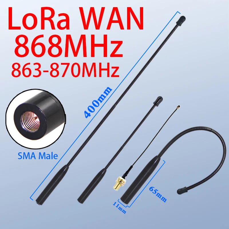 863-870 MHz 866 MHz 869 MHz antenna morbida LoRa Wan 868 MHz antenna a frusta per antenna omnibearing meshtastica ad alta efficienza 1 PZ