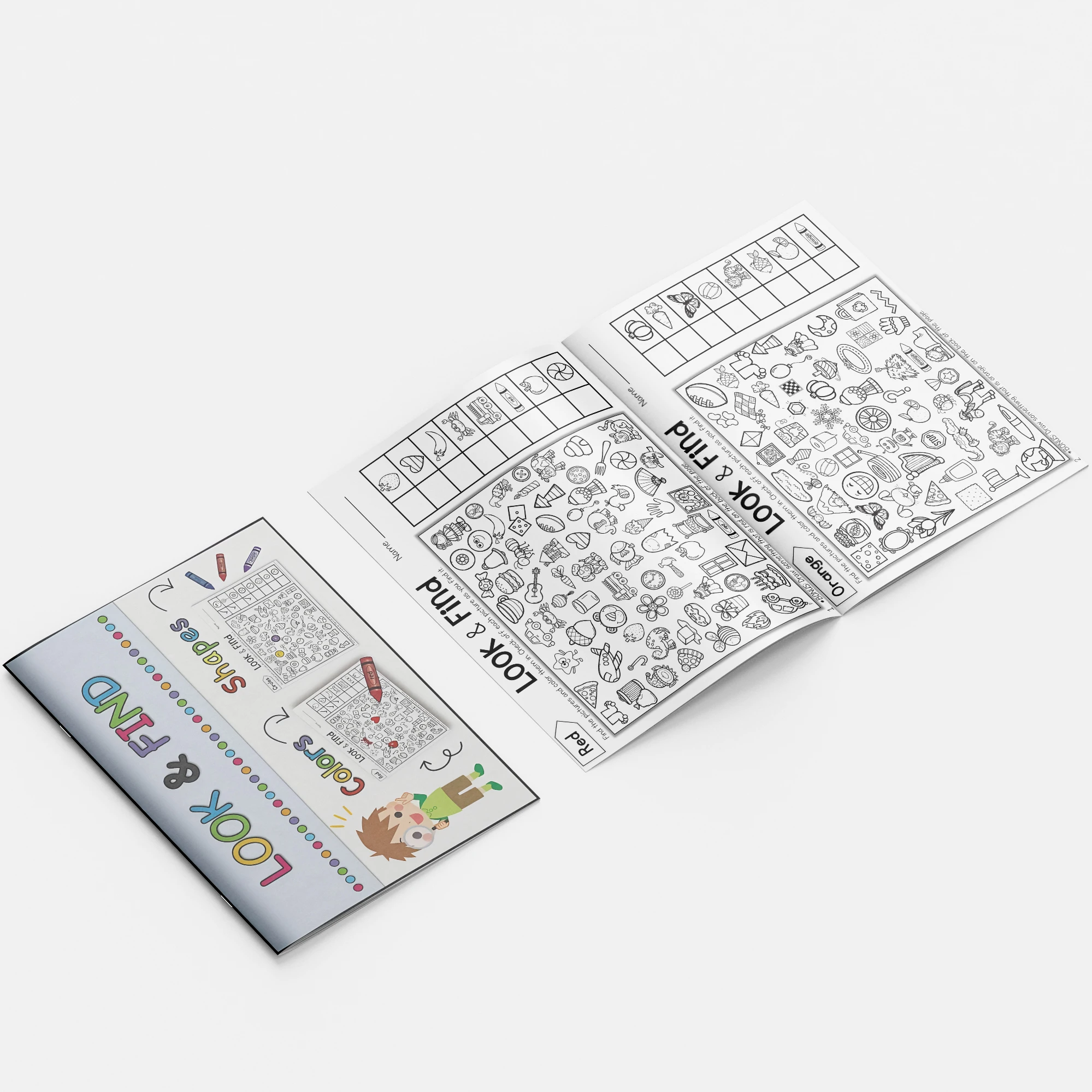 Zoeken en ontdekken: verborgen objectboek om de aandacht van kinderen, focus en probleem te verscherpen