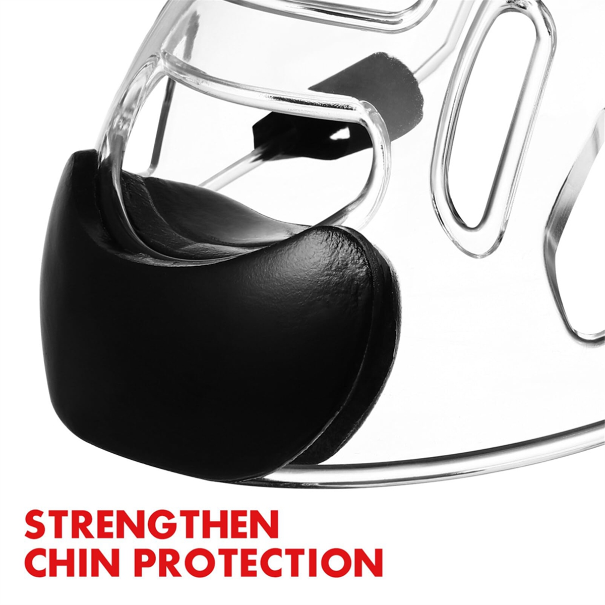 A71P Taekwondo Face Mask Taekwondo Clear Detachable Protector Protective Mask for Sports Boxing Taekwondo Adult