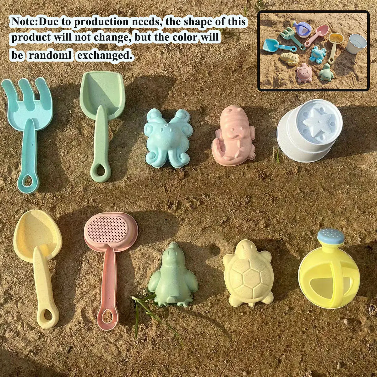 11/5/1 pçs praia areia jogar conjunto de água balde dobrável brinquedos verão para crianças jogo ao ar livre sandbox acessórios cor aleatória