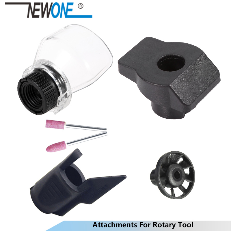 NEWONE Rotary Tool DREMEL Attachments 4pcs/set Accessories Saw Sharpening Dust Blower Fan Shield Grinding Guide