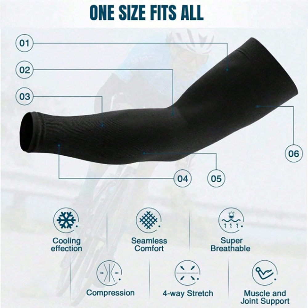 3 ペアのファッションサンアイスシルクスリーブユニセックス夏の日焼け防止アームスリーブ屋外乗馬、運転、釣りに最適