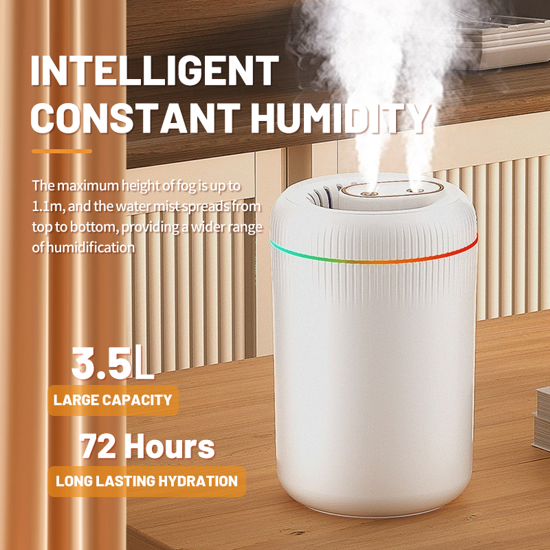 3.5L Large Capacity Humidifier Household Fog Amount USB Car Aroma Machine Office Air Atomizer