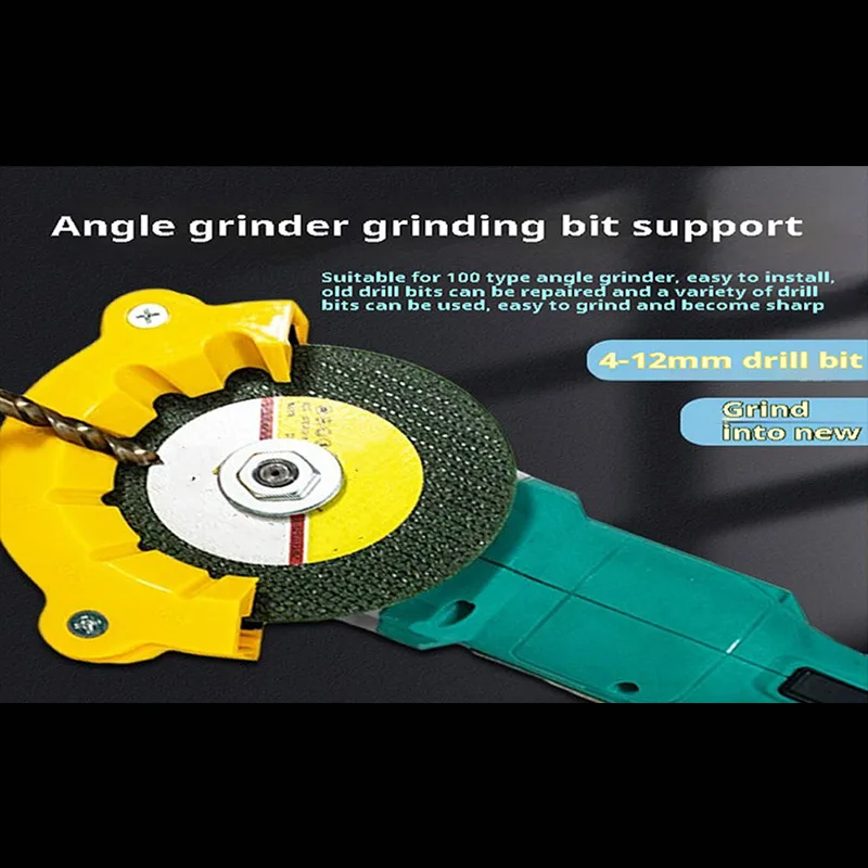 Multipurpose Drill Bit Sharpener Polishing Grinding Tool Multi-specification Angle Grinder 4-12mm Bit Support Double-sided