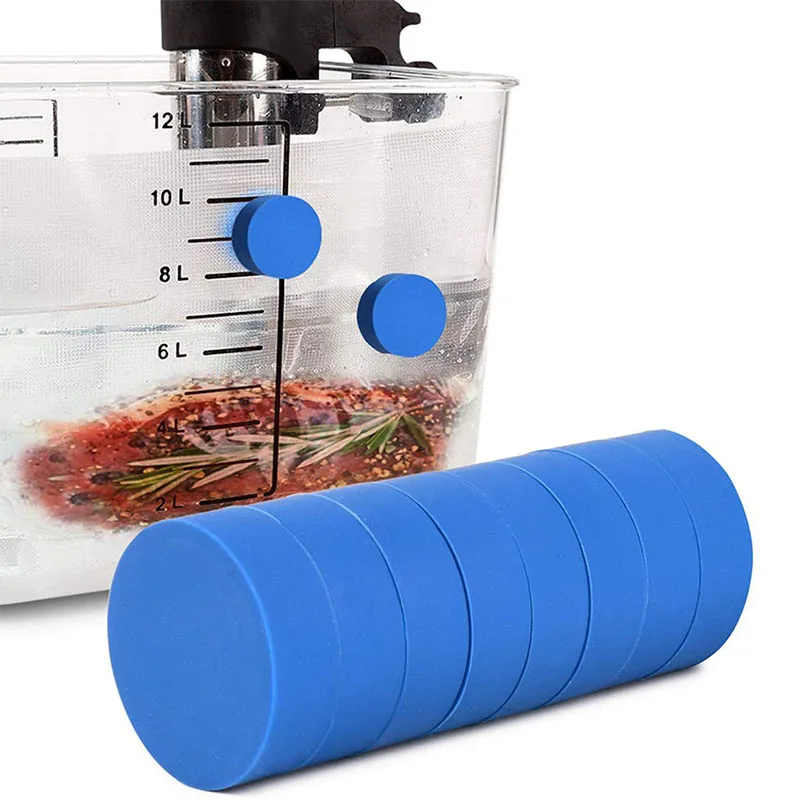 Der Sous-Vide-Magnet hält die Tasche untergetaucht in 4 Stück/10 Stück lebensmittelechtem Silikon. Das Sous-Vide-Zubehör verhindert schwimmende Tasche