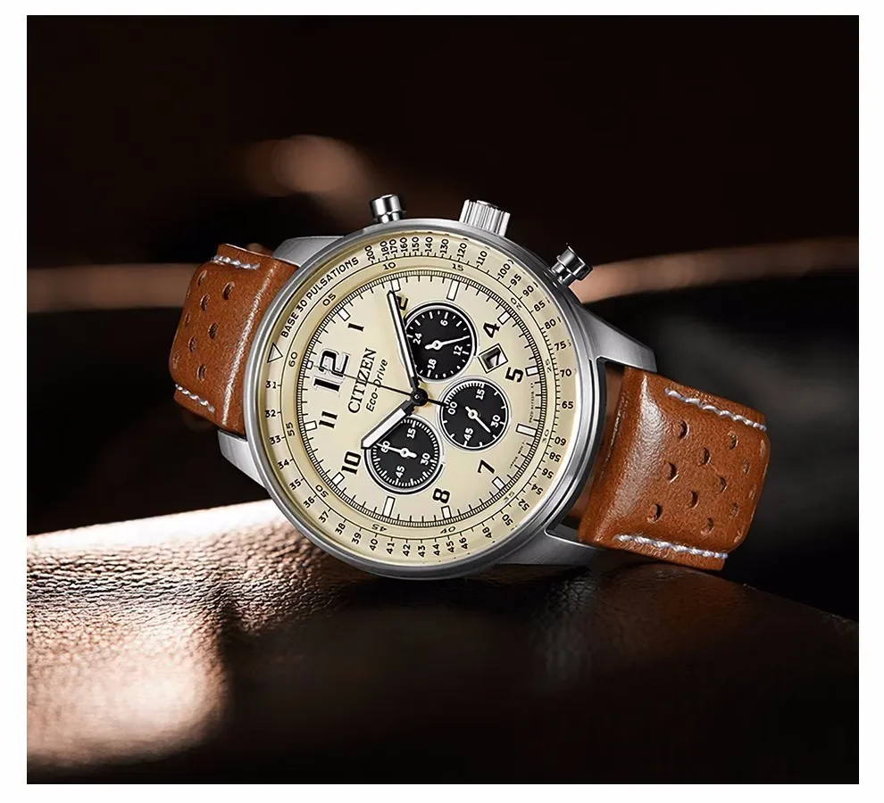 CITIZEN Men Watches Luxury Trend Quartz Clock Luminous Calendar Waterproof Multi Function Fancy Round Automatic Watch Stainless