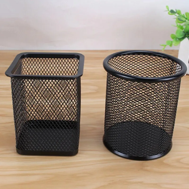 Stifthalter Büro Schreibtisch Metall Mesh Stiftständer Bleistift Schreibwaren Organizer Ständer Lagerung Bleistift Tasse Schreibtisch Liefert Bleistifthalter