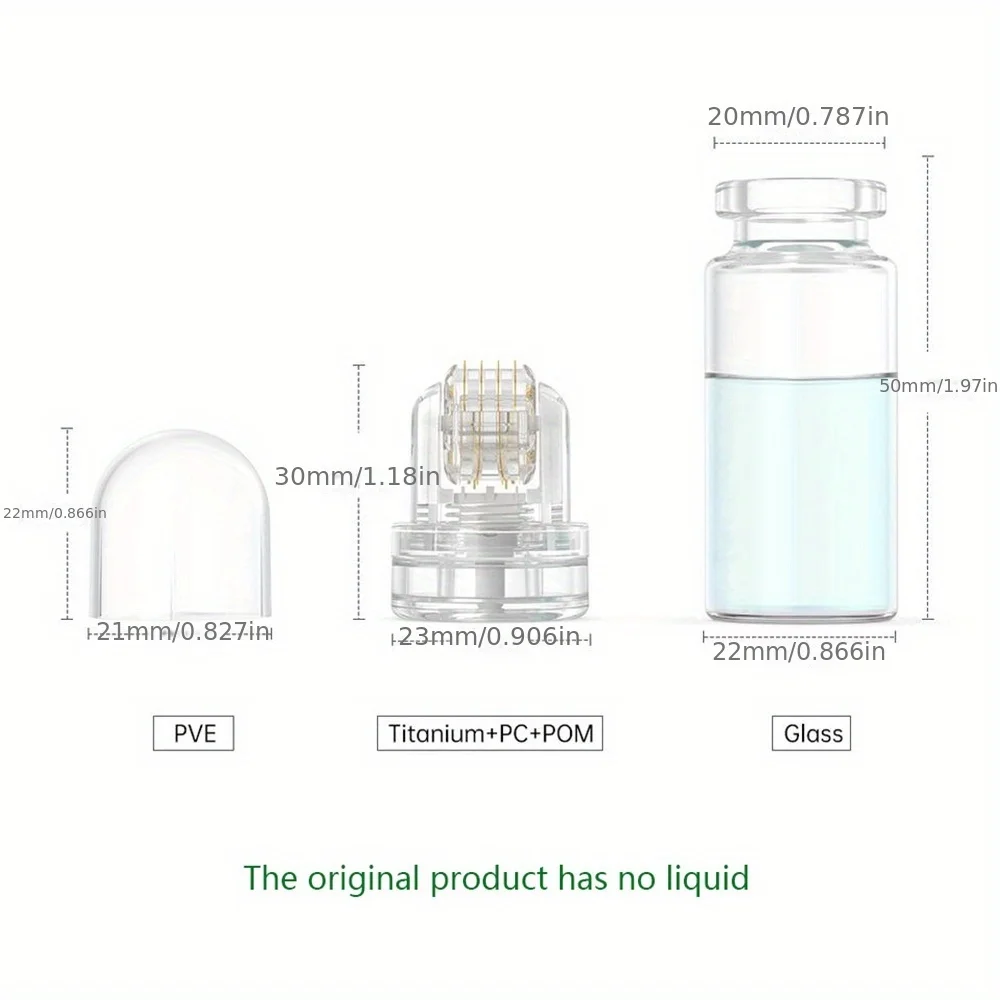 Wateroplosbare titanium 64-naalden roller zonder vloeibare huidverzorgingstool voor gezicht, haar
