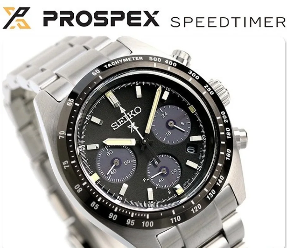 SEIKO Original Automatic SSC813P1 Panda Three Eyes Series  Watch Multi Functional Waterproof Watch Calendar Quartz Men's Watches
