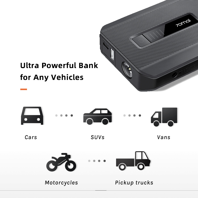 NEUE 70mai Starthilfe Max 18000mah 70mai Auto Starthilfe 1000A Power Bank Auto Starthilfe Auto Buster Auto notfall Booster