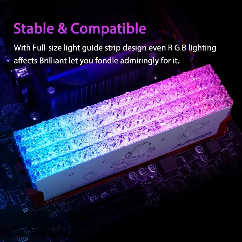 JUHOR RGB DDR4 8GB 16GB 3200MHz Memoria Ram DDR4 RGB DIMM Desktop Gaming Speicher Ram