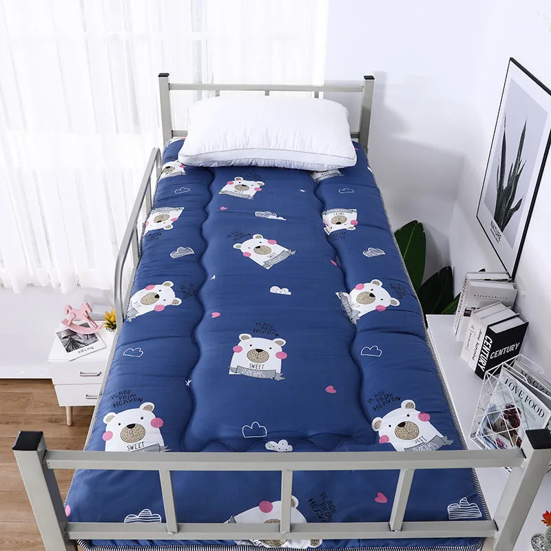 Foldable Single Tatami Mattress for Dormitory Thick Soft Pad Breathable Comfortable Sleeping Cushion Floor Mat for Home Use