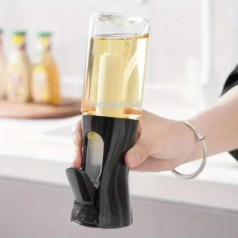 Botella pulverizadora de aceite de 200ml, 300ml, 500ml, cocina, dispensador de aceite de oliva, Camping, barbacoa, hornear, vinagre, salsa de soja, contenedores pulverizadores