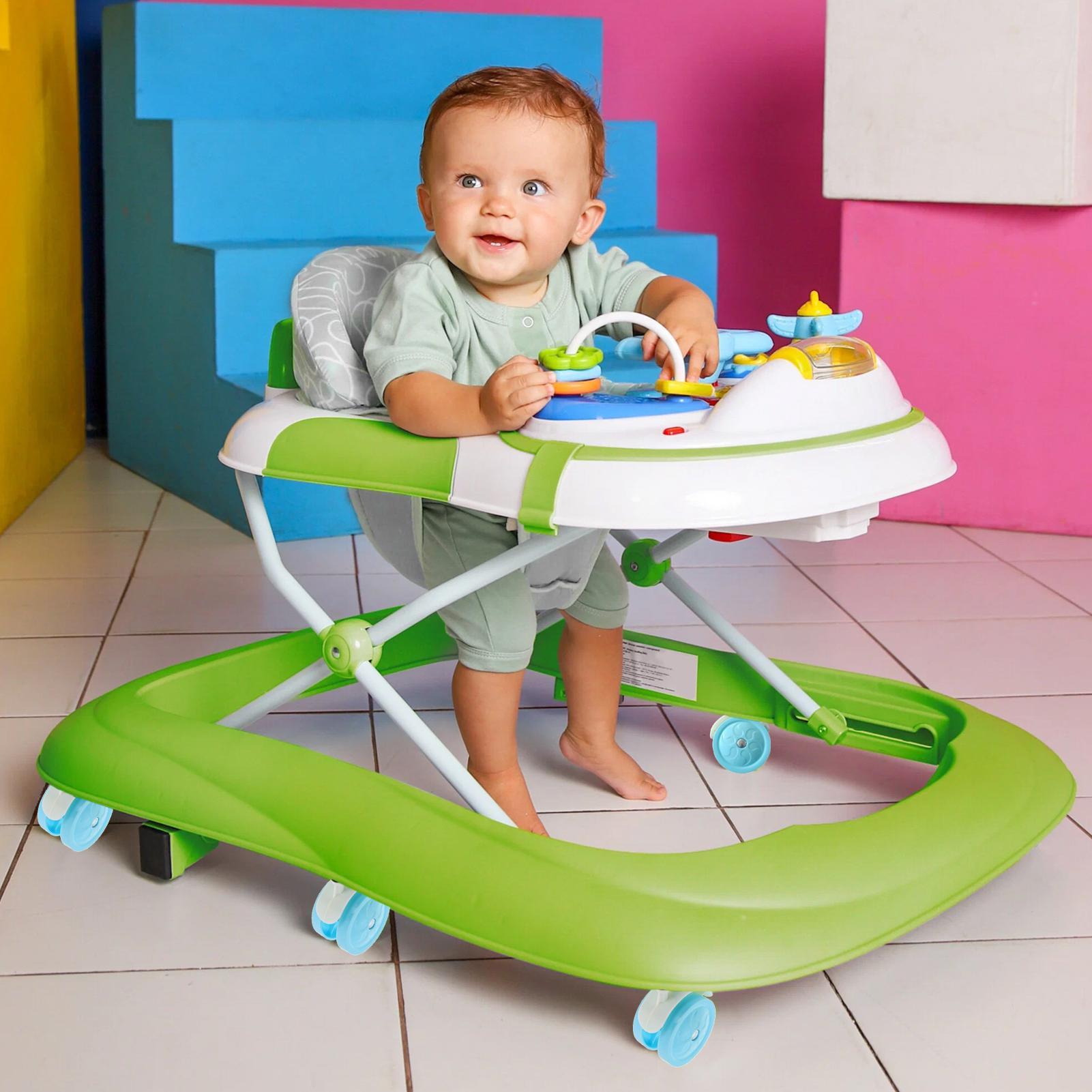 Колеса для коляски, бесшумные ролики для колясок, 4 шт., поворотные ролики для детских трехколесных велосипедов, ходунков для гостиной, на открытом воздухе