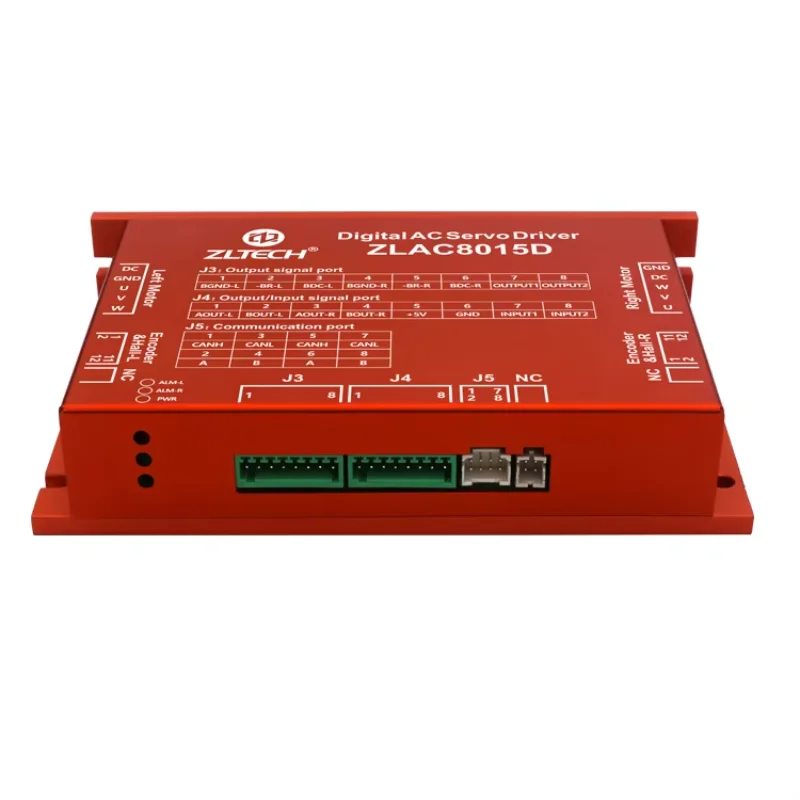 ZLTECH CE ROHS2.0 3 Phase 24V-48V 15A 500W CANOPEN RS485 Dual Channel Brushless DC Hub Motor Controller Driver For Mobile Robot