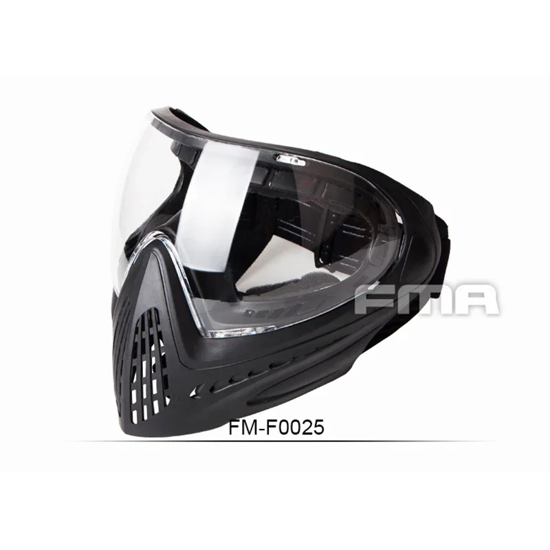 2024 FMA F1 Full Face Mask Single Layer Paintballหน้ากากป้องกันความปลอดภัยAnti-Fog Goggleกลางแจ้งยุทธวิธีAirsoftอุปกรณ์