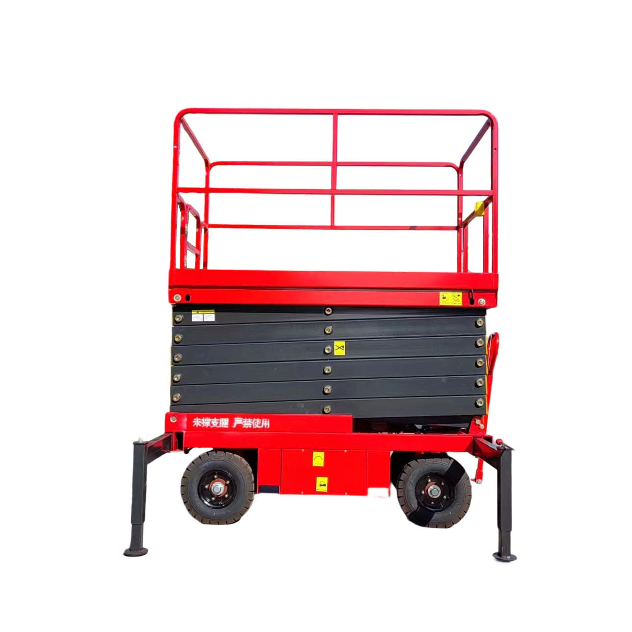 Mini mesa elevadora de tijera eléctrica CE, plataforma elevada de 4m a 18m para andamio pequeño para industrias de restaurantes