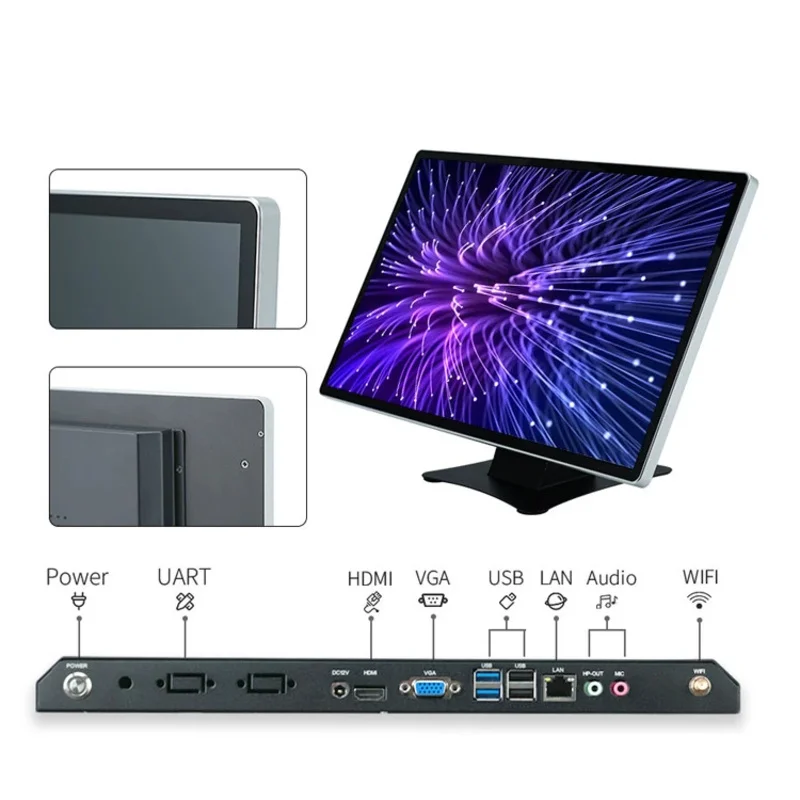 Large Size 21.5 32 43 55 65 Inch Interactive Touchscreen Pc All In One Capacitive Touch Screen Panel Pc For Teaching