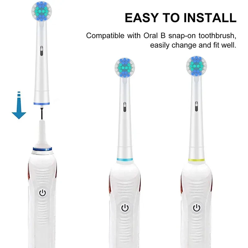 16 szt. Głowica szczoteczki do zębów kompatybilna z elektryczną szczoteczką Oral B Braun, precyzyjna wymienne główki do szczoteczki dla Pro Smart Genius