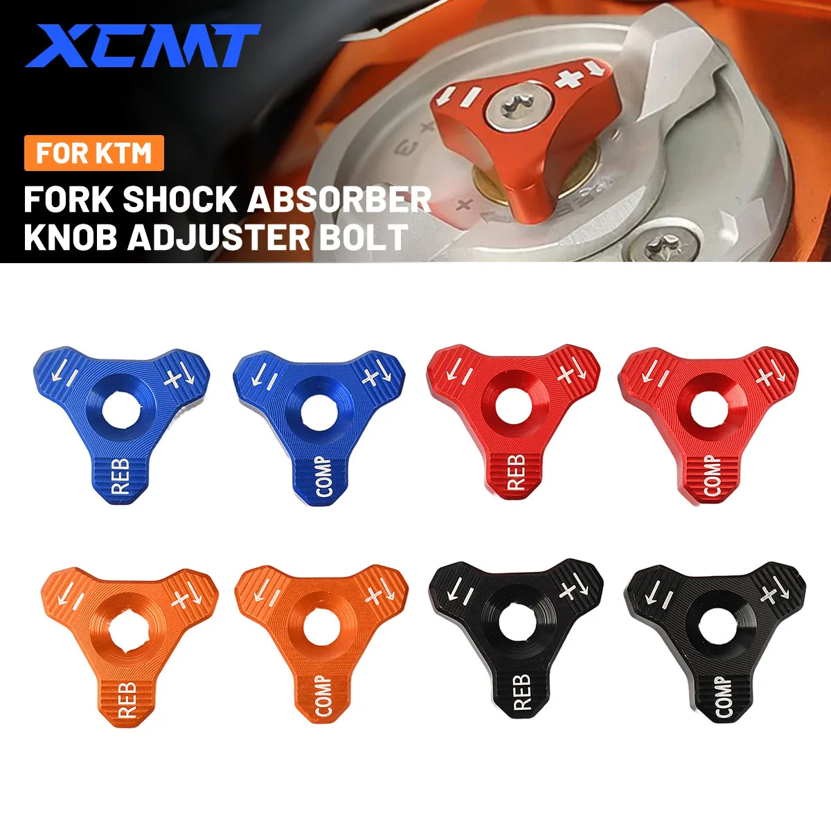 Motorrad 48mm Stoßdämpfer Knopf Einstellschraube Für Husqvarna FC TC FE TE Für KTM EXC EXCF XC XCF XCW SX SXF 1998-2019