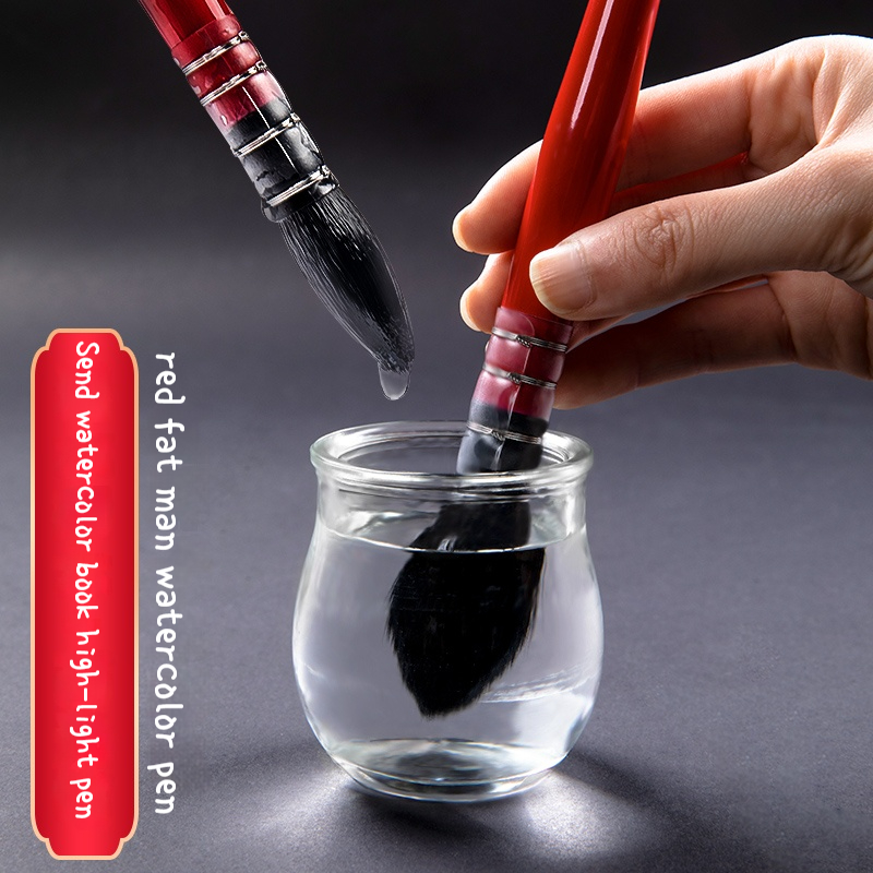 ผมกระรอกรอบหัวชี้ Mop แปรงสีน้ําแปรง Gouache แปรงปากกา Art Hook Line ปากกาสําหรับโรงเรียนอุปกรณ์ศิลปะ