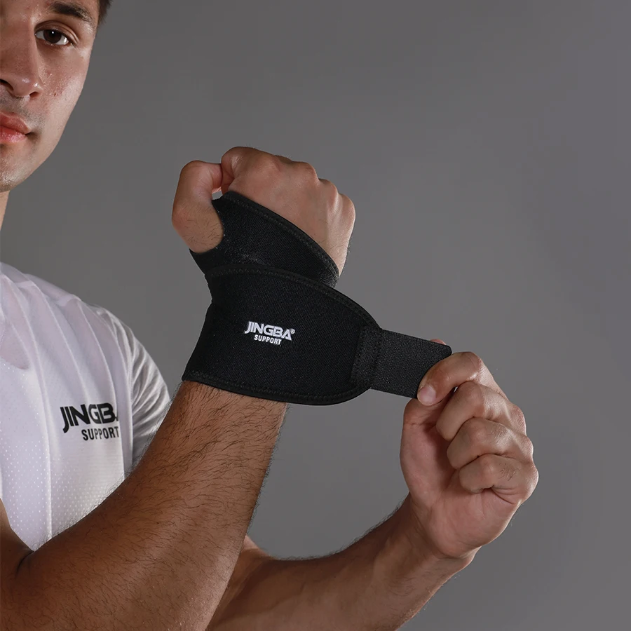 1 pieza de neopreno transpirable ajustable soporte de muñeca envolturas para levantamiento de pesas Kettlebell