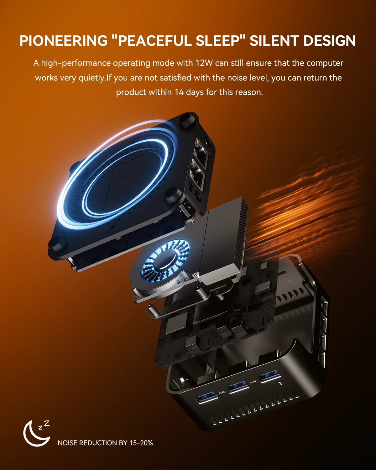 AOOSTAR N1 Pro Mini PC Intel N150 LPDDR5 12GB NVMe SSD, Full-featured Tpye-C+HDMI+DP 3 screen 4K 60Hz 2.5G LAN*2.