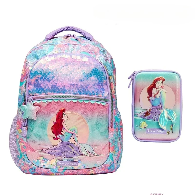 Borsa da scuola autentica Disney Australia Sirena Astuccio per penne per studenti di cancelleria per bambini Astuccio per penne per studenti Borsa per il pranzo