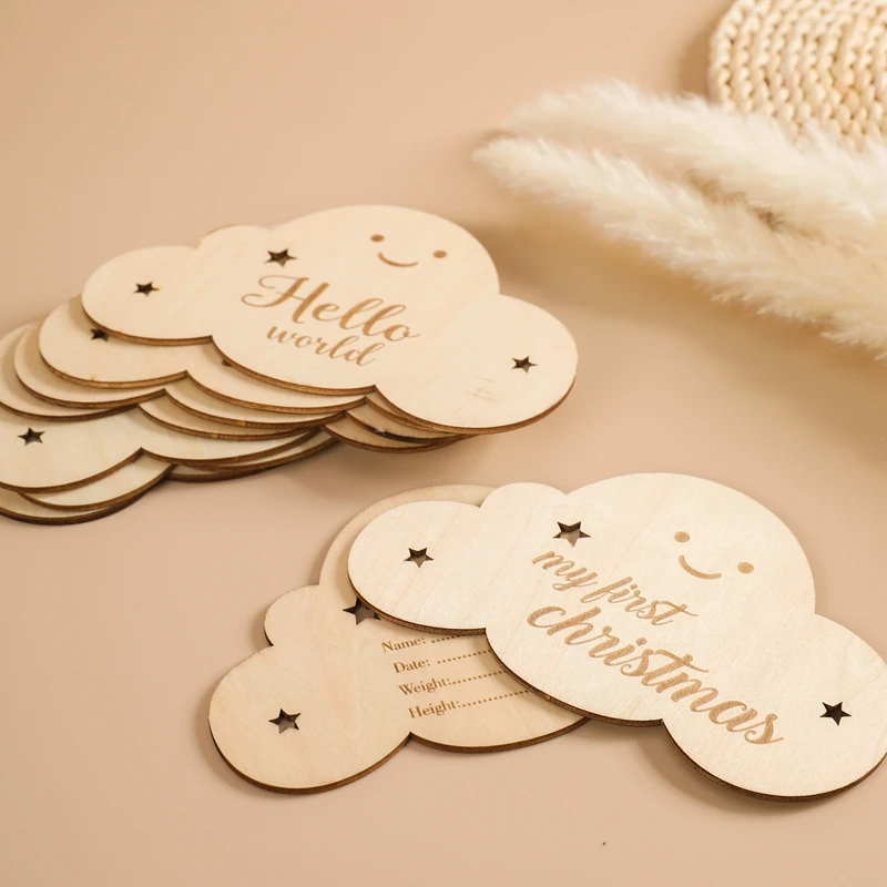 8 ชิ้น/เซ็ตเด็กทารก Milestone Card สําหรับทารกแรกเกิดน่ารัก Cloud Shape การถ่ายภาพ Props อุปกรณ์เสริมเดือนการ์ดสติกเกอร์ทารกแรกเกิดของขวัญ